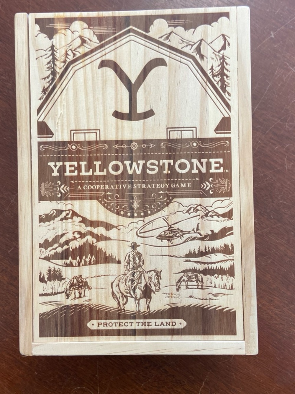 Yellowstone Cooperative Strategy Game - Natural Wood Finish